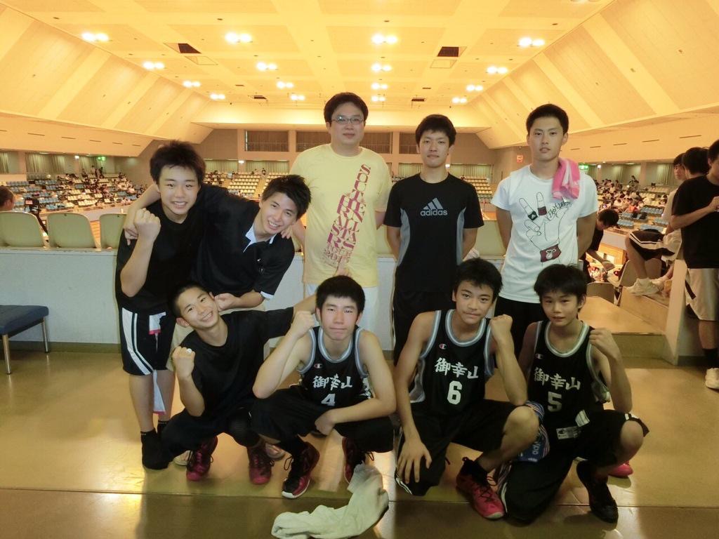 10年ほど前、中学の部活を見ていた頃の大会会場での一枚