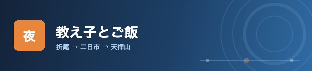 夜は教え子とご飯
