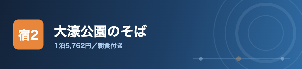 2日目の宿 大濠公園のそば