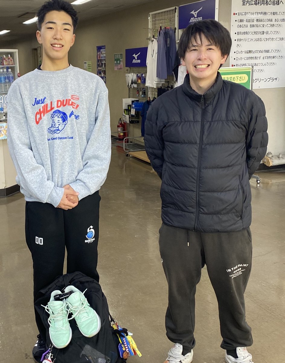スポーツセンターでの指導のあとに