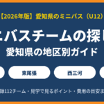 愛知県のミニバスチームの探し方【2026年版】｜地区別の主なチーム・見学のポイント・費用の目安